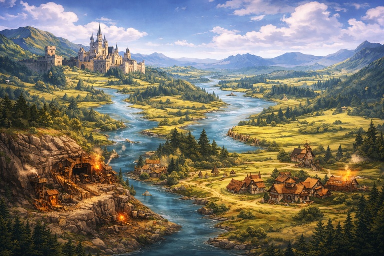 Карта мира Siegeborn